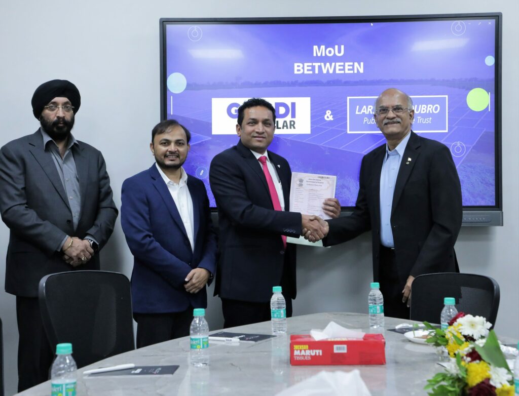 Goldi Solar and L&T Public Charitable Trust join hands to provide skill development training in solar manufacturing.