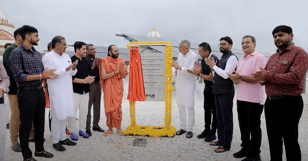 Solar Panel Installation at Kashtbhanjandev Bhojanalay, Sarangpur Dham